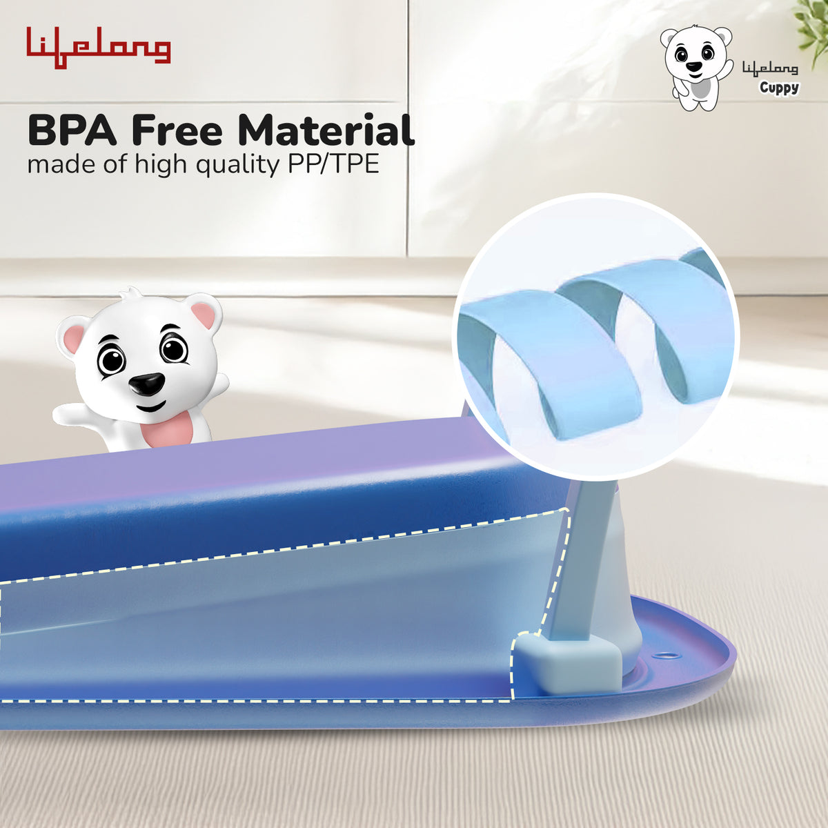 Foldable Baby Bath Tub with Thermometer