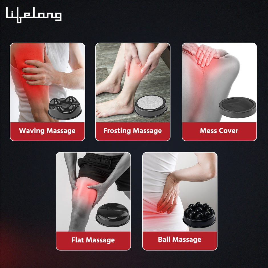 Lifelong Electric Handheld Pain Relief Full Body Massager for Neck, Back, Leg & Foot