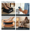 Lifelong Leg, Calf & Foot Massager Machine for Pain Relief | Therapy Vibration Massager with Acupressure Mat for Blood Circulation|Muscle Relaxer Machine with Adjustable Speed for Home|15Min Auto Off