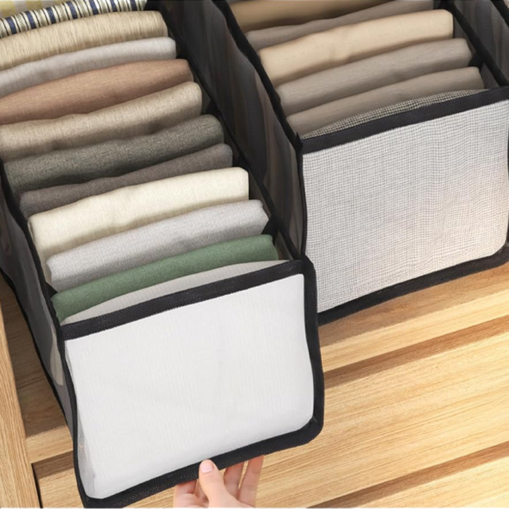 7-Layer Foldable Storage Organizer for Clothing
