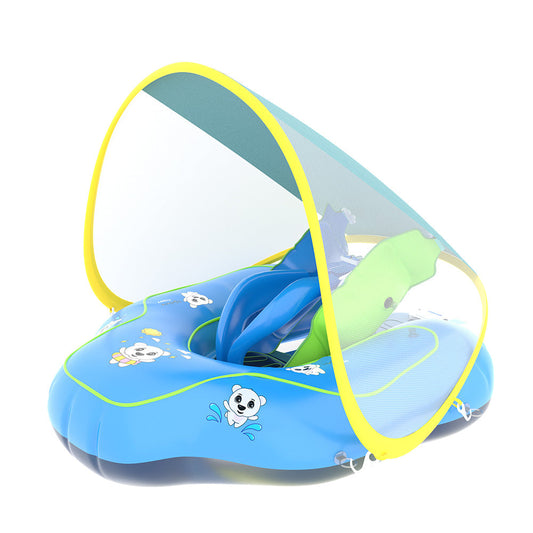 Lifelong Baby Swimming Float with Canopy & Safety Harness - Inflatable Pool Float for 6-24 Months