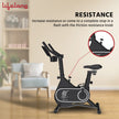 Spin Bike with 7kg Flywheel, 120kg Capacity & 12-Level Resistance