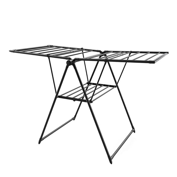 Foldable Cloth Drying Stand with 4-Way Rack – Strong, Durable & Space-Saving