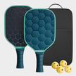 Lifelong Pickle ball Paddle with 4 Pcs balls & carry bag | Fiberglass material | Pickle Racket Set