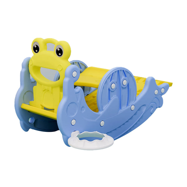 Cuppy Kids 3-in-1 Slide, Rocker and Basketball Playset