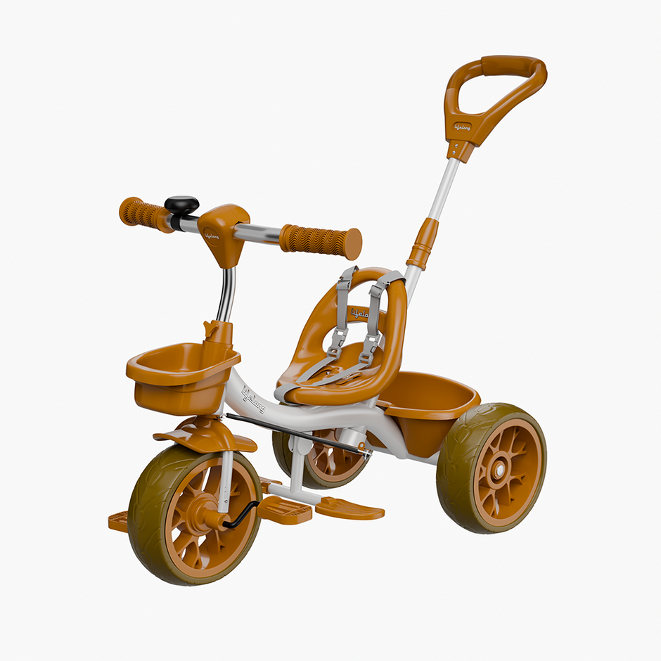 Wheel Childs Trike With Parent Handle Plug Play Kids Trike With
