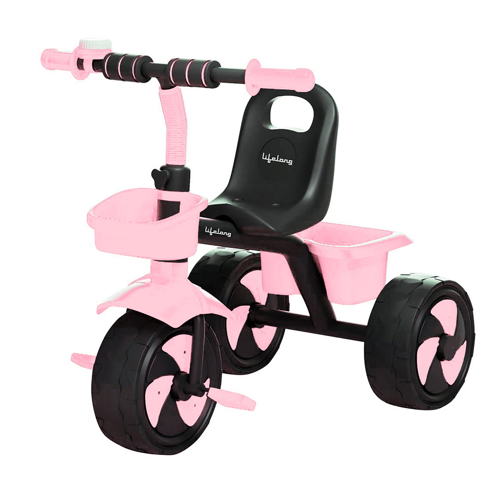 Kids Tricycle with Front and Rear Baskets