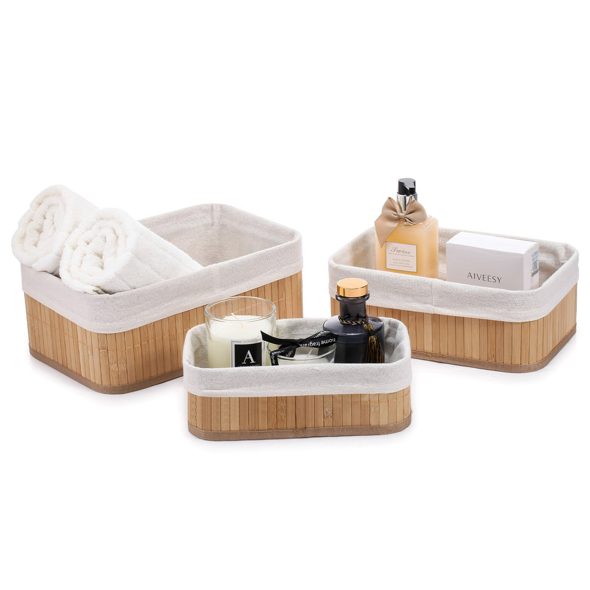 3-Tier Bamboo Storage Basket
