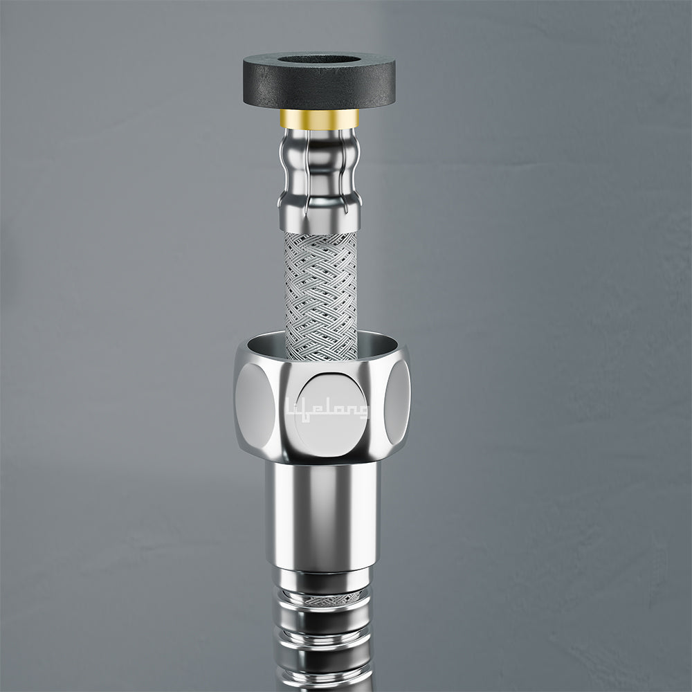 Lifelong 1-Meter Jet Spray Hose Pipe for Toilet