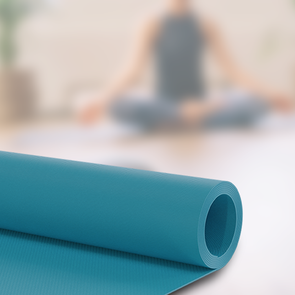 Lifelong Yoga mat for Women & Men EVA Material 6mm Sea Blue Anti Slip for Gym Workout