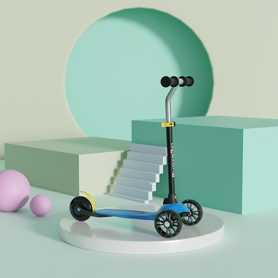 Lifelong Kick Scooter with Aluminium handle and Changeable Base|Skate Scooter for Kids with PVC Wheel
