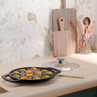 Lifelong Cast Iron paniyaram pan with Glass Lid & wooden Spatula