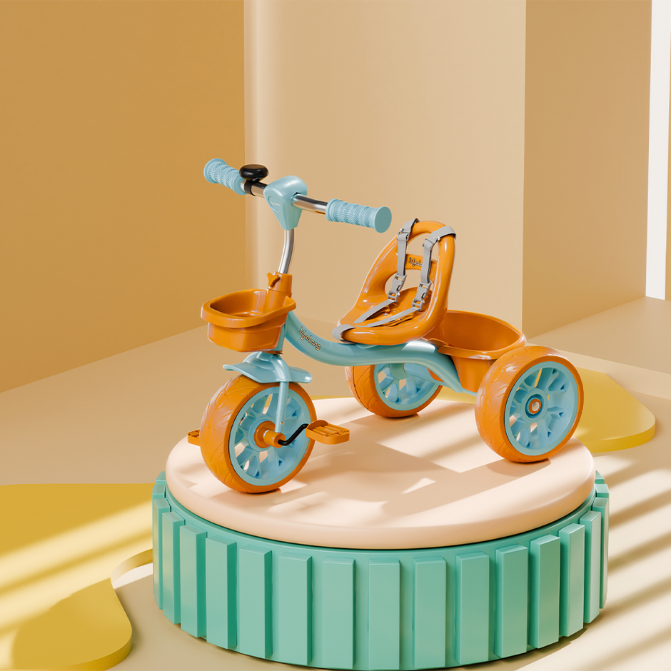 Kids Tricycle with EVA wheels (Blue/Pink)