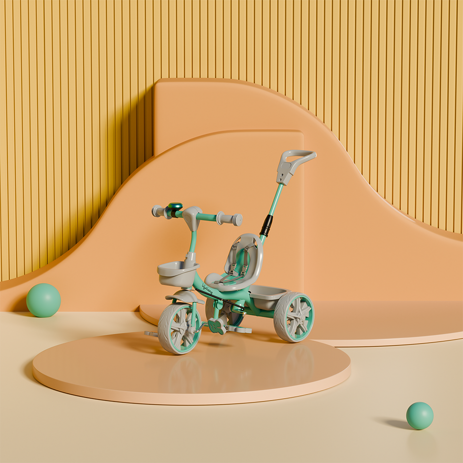 Kids Tricycle with Eva wheels 4 IN 1