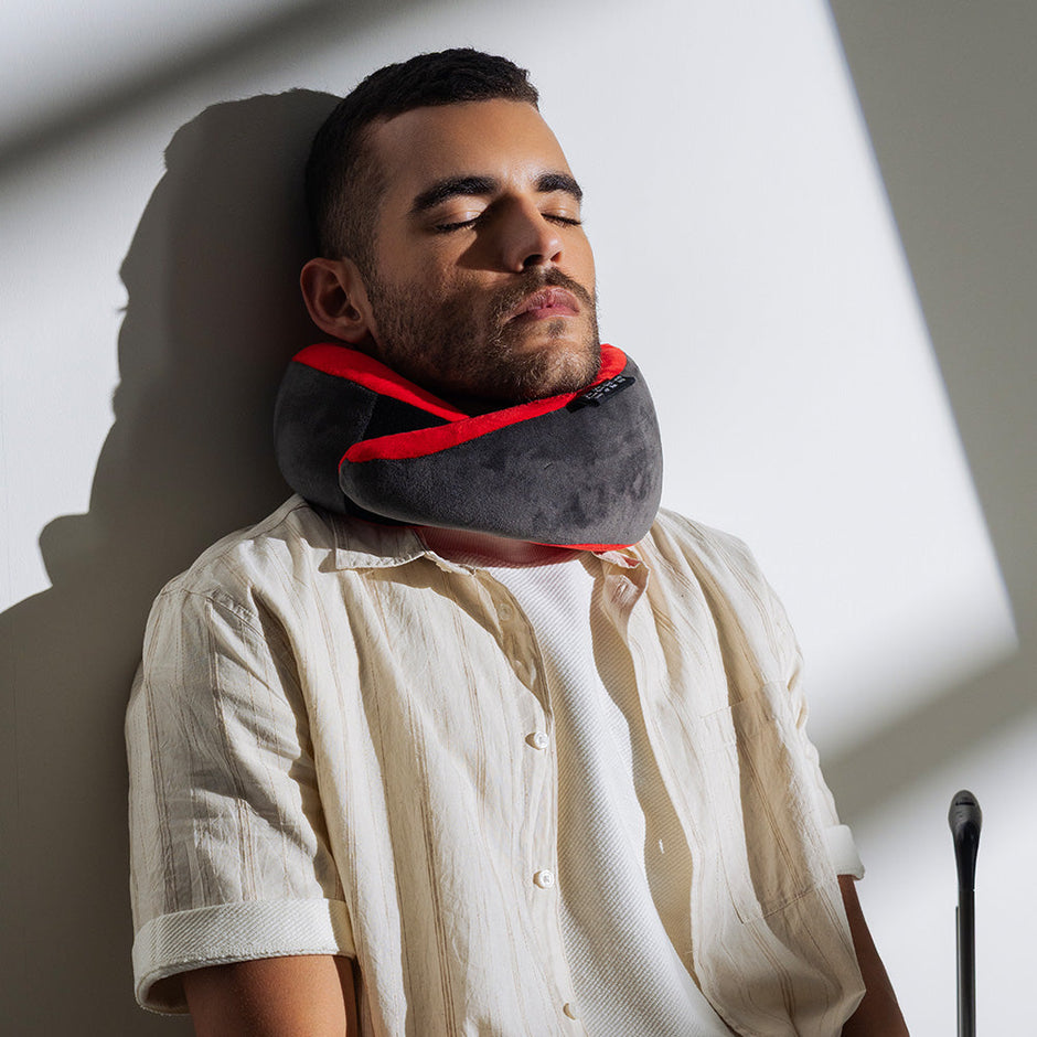 Lifelong Travel Neck Pillow | Premium Memory Foam Neck Support | Adjustable Headrest for Sleeping, Airplane Use