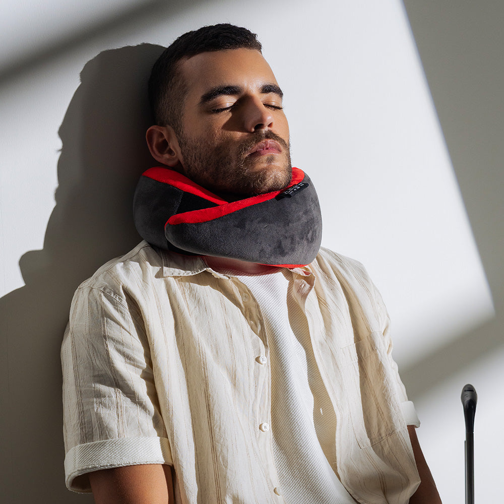 Lifelong Travel Neck Pillow | Premium Memory Foam Neck Support | Adjustable Headrest for Sleeping, Airplane Use