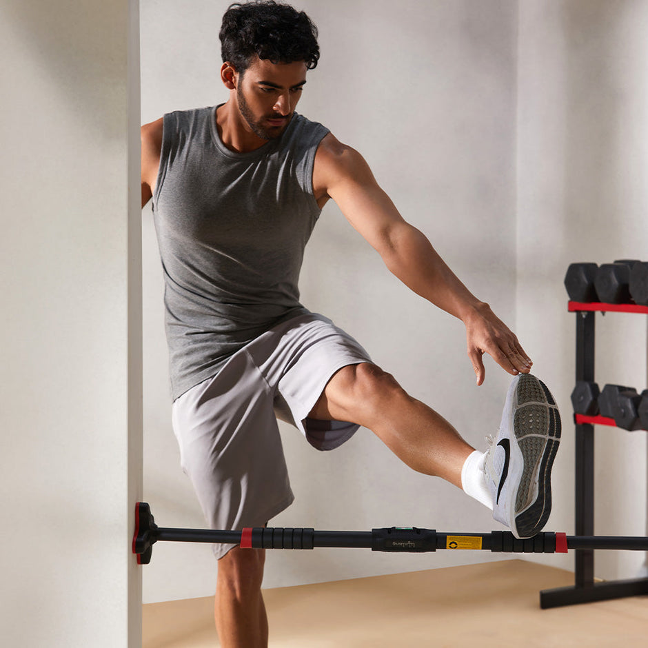 Lifelong Pull Up Bar Adjustable Width Door Pull Up Bar, Anti-skid Grip, Chin Up Bar for Home Size 65-75CM Max user weight 150kg