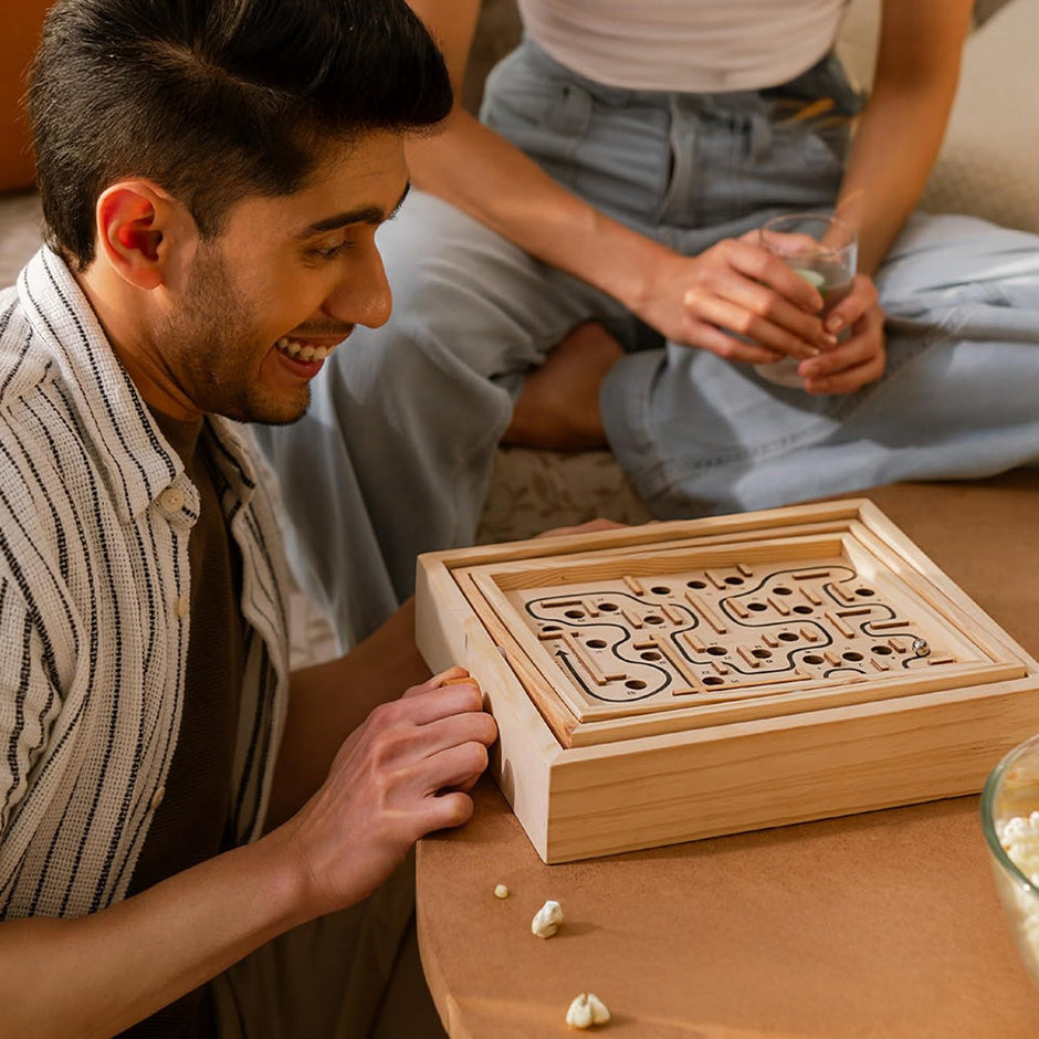 Lifelong lybrinth wooden board game l Indoor puzzle board game l