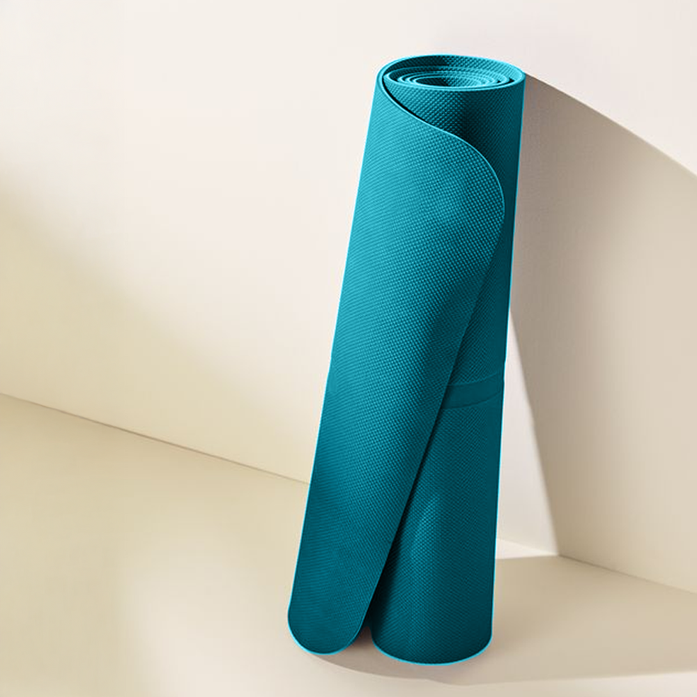Lifelong Yoga mat for Women & Men EVA Material 6mm Sea Blue Anti Slip for Gym Workout