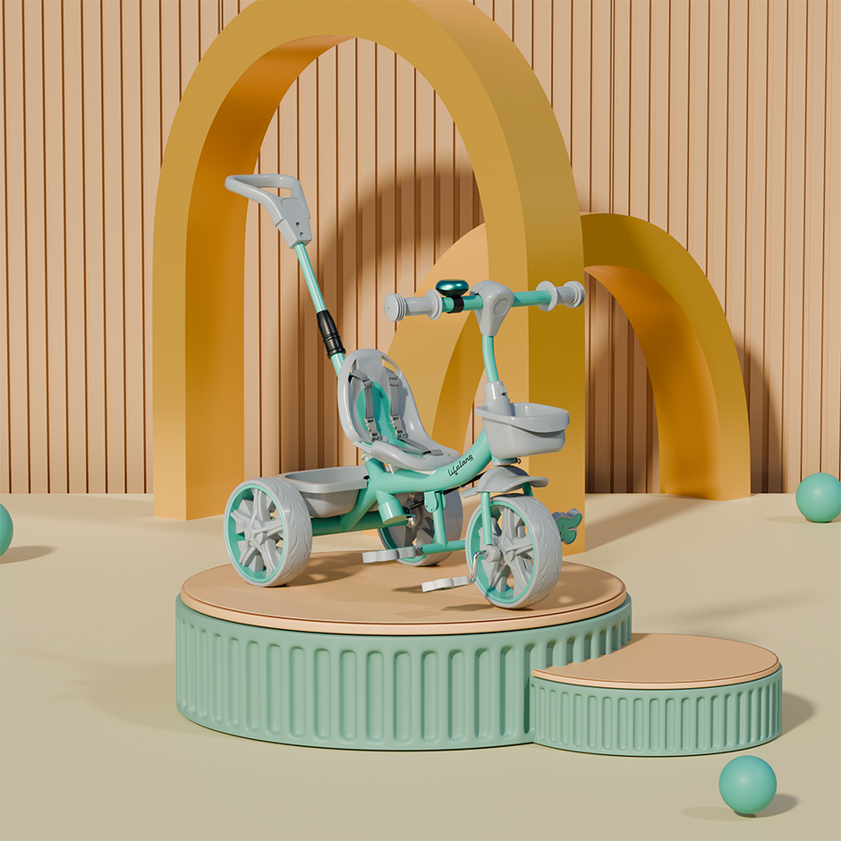 Kids Tricycle with Eva wheels 4 IN 1