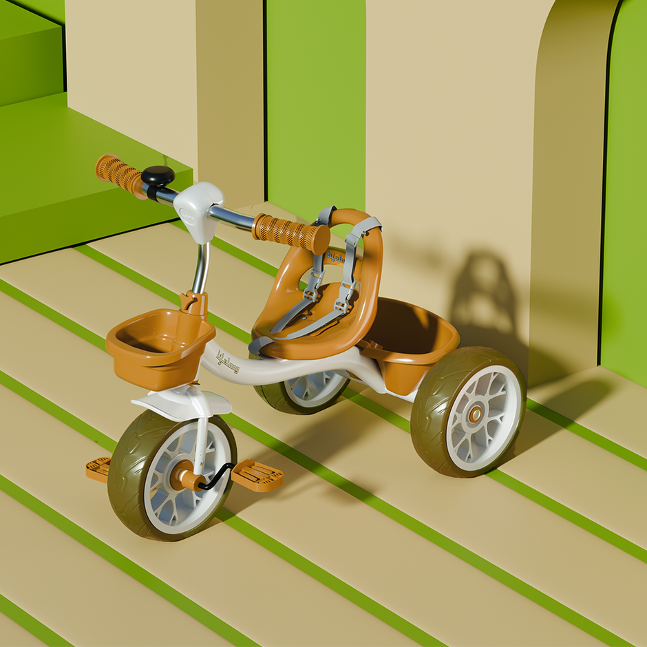 Lifelong Kids Tricycle with Eva wheels, bell and Storage Basket / baby Trike/ Age Group 2 Year to 5years LLKTC11