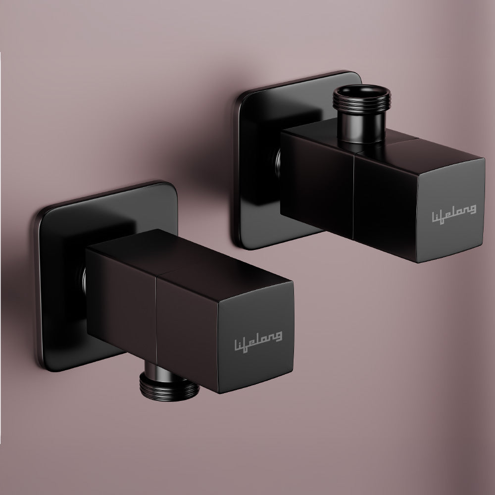 Matte Black Angle Valve Pack of 2