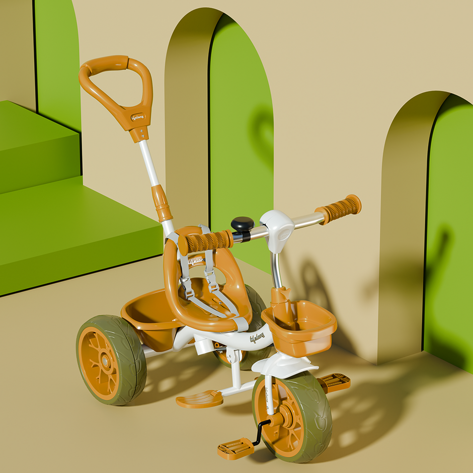 Lifelong Kids Tricycle with Eva wheels, bell and Storage Basket / baby Trike/ Age Group 2 Year to 5years LLKPCTC14
