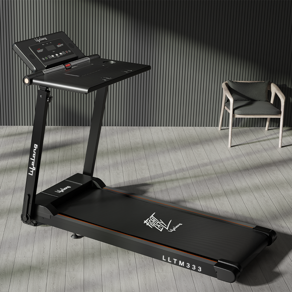 Lifelong Treadmill LLTM333 Fit Pro 2HP Peak DC Motorized| Under Desk Treadmill|Black