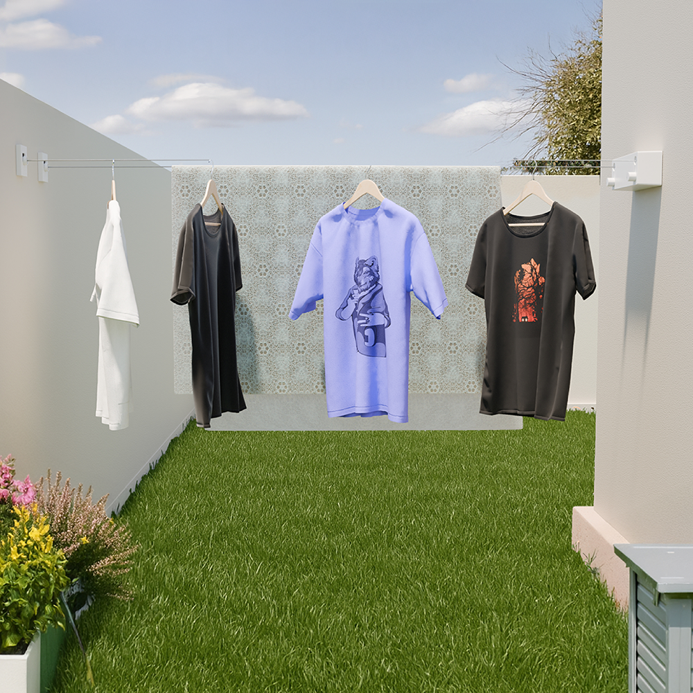 Lifelong DoubleLine Retractable Clothesline, Wall Mounted ABS case+Aluminum Dryer with Adjustable Stainless SteelÂ Rope