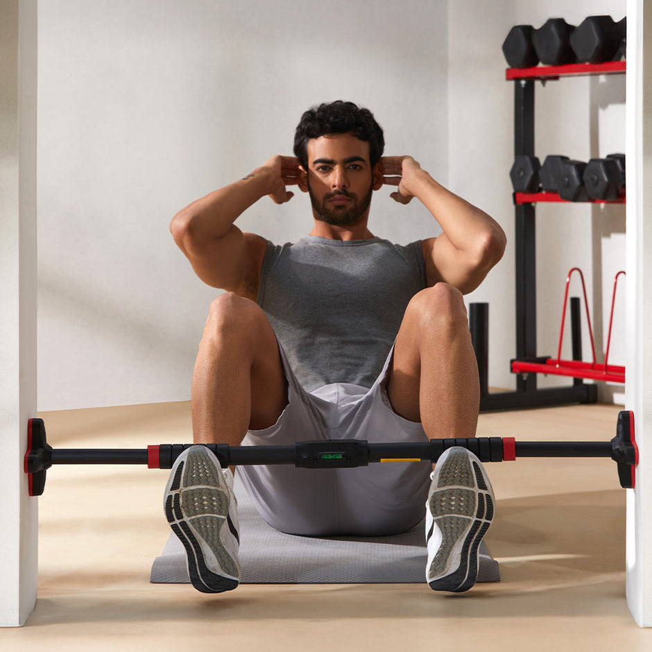 Lifelong Pull Up Bar Adjustable Width Door Pull Up Bar, Anti-skid Grip, Chin Up Bar for Home Size 65-75CM Max user weight 150kg
