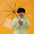 Campaign Kids Plain Hooded Raincoat with School Bag & Side Pocket