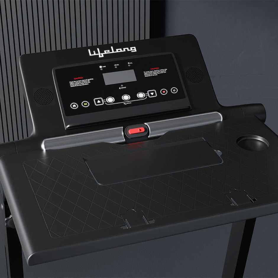 Lifelong Treadmill LLTM333 Fit Pro 2HP Peak DC Motorized| Under Desk Treadmill|Black