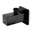 Lifelong Matte Black Angle Valve | | Pack of 2 | 100% Brass Body for Strength & Durability | Corrosion-Resistant & Leakproof Angle Cock Flush Valve for Toilets | Ideal for Home Use