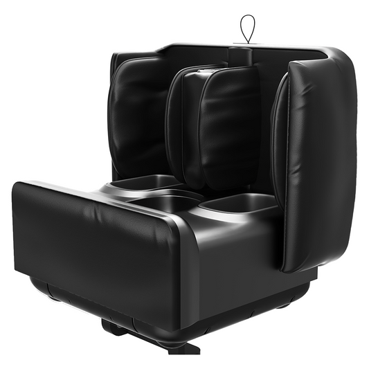 Foldable 2-in-1 Leg & Foot Massager with Ottoman Rest