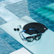 Lifelong Swimming Combo for Men - Goggles, Cap, Nose Clip(Blue)
