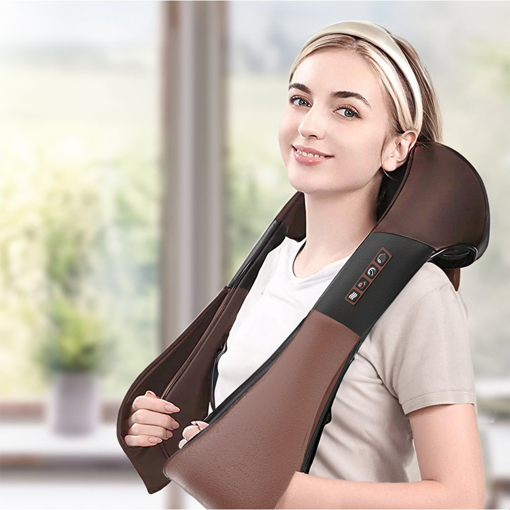 Electric Heat Therapy Neck and Body Massage Belt with Carry Bag