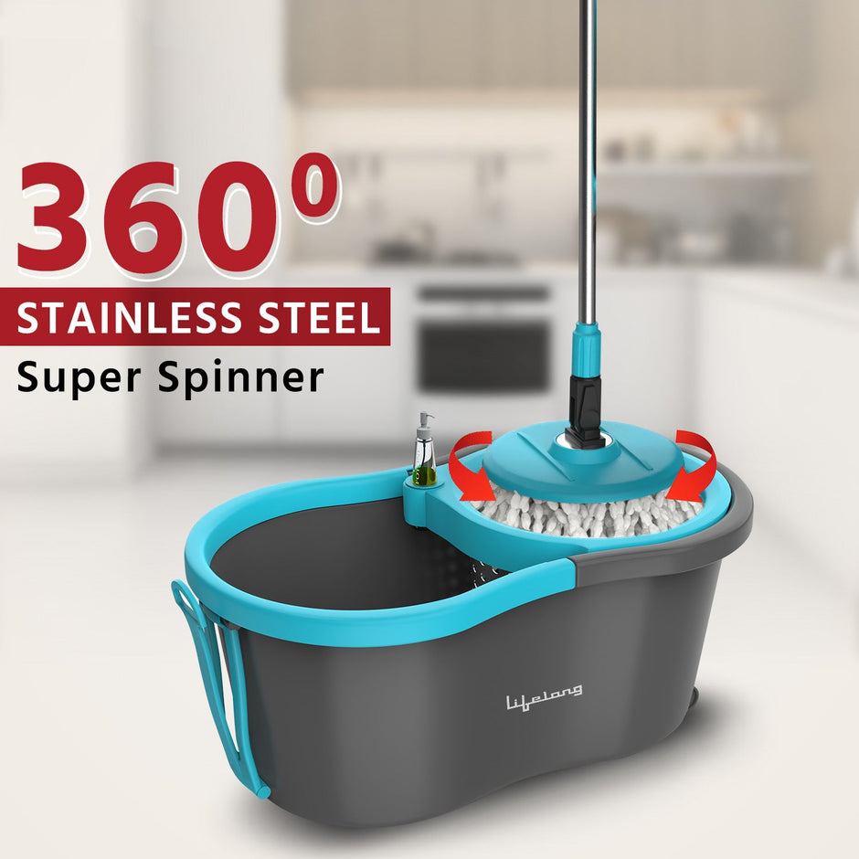 Lifelong LLMOP902 Steel Spin MOP with Trolley