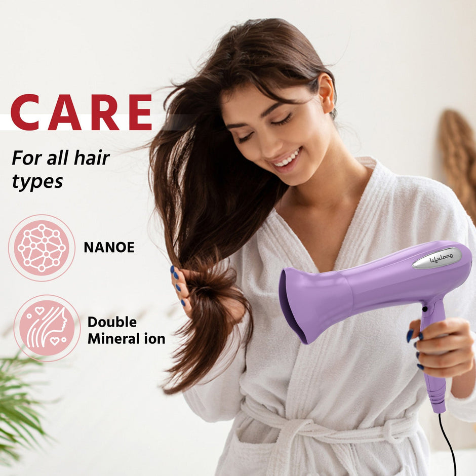 Lifelong 2100W Foldable Hair Dryer (LLPCW205, Lavender)