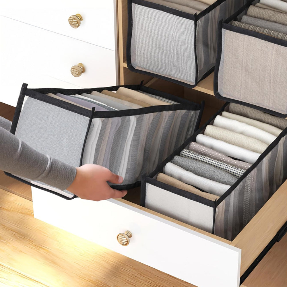 7-Layer Foldable Storage Organizer for Clothing