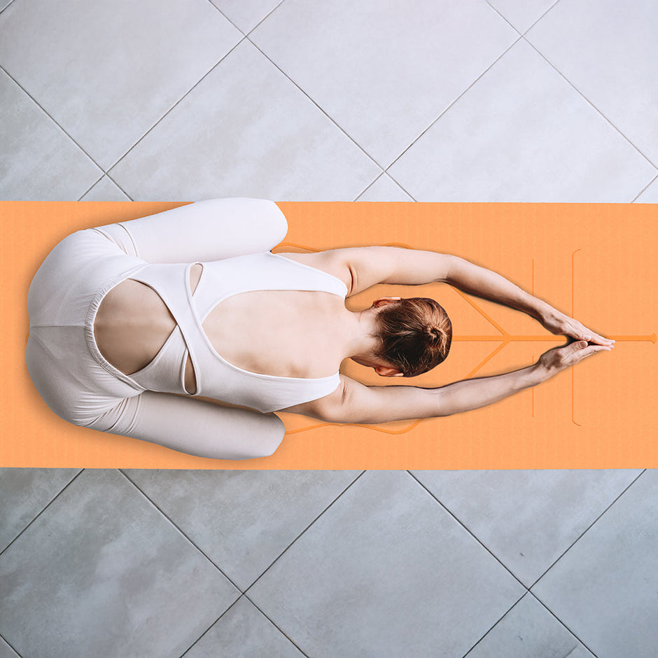 Lifelong TPE Material Yoga Design Mat with bag for Women & Men|6mm