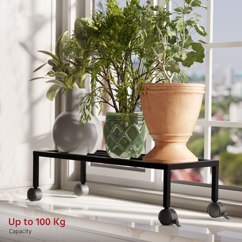 Lifelong Heavy-Duty Metal Plant Stand with Wheels