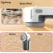 Lifelong 2-in-1 Lint Remover for Clothes with Brush - Fabric Shaver for Woollen Sweaters, Cotton Clothes, Sofa - Dust & Pet Hair Remover from Clothes - 2 Metre USB - Use with 5V-1A Adapter (LLELR18)
