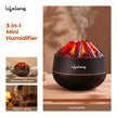 Lifelong Bonfire Home Humidifier & Essential Oil Diffuser | 300ml Tank Capacity |Ultrasonic Aromatherapy for Home, Office & Bedroom with Soothing Light for Relaxation| Essential Oil Fragrance Diffuser