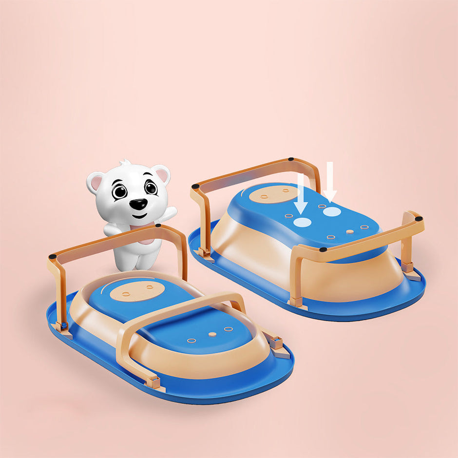 Lifelong Cuppy Collapsable Baby Bath tub, portable, easy to store(Blue)