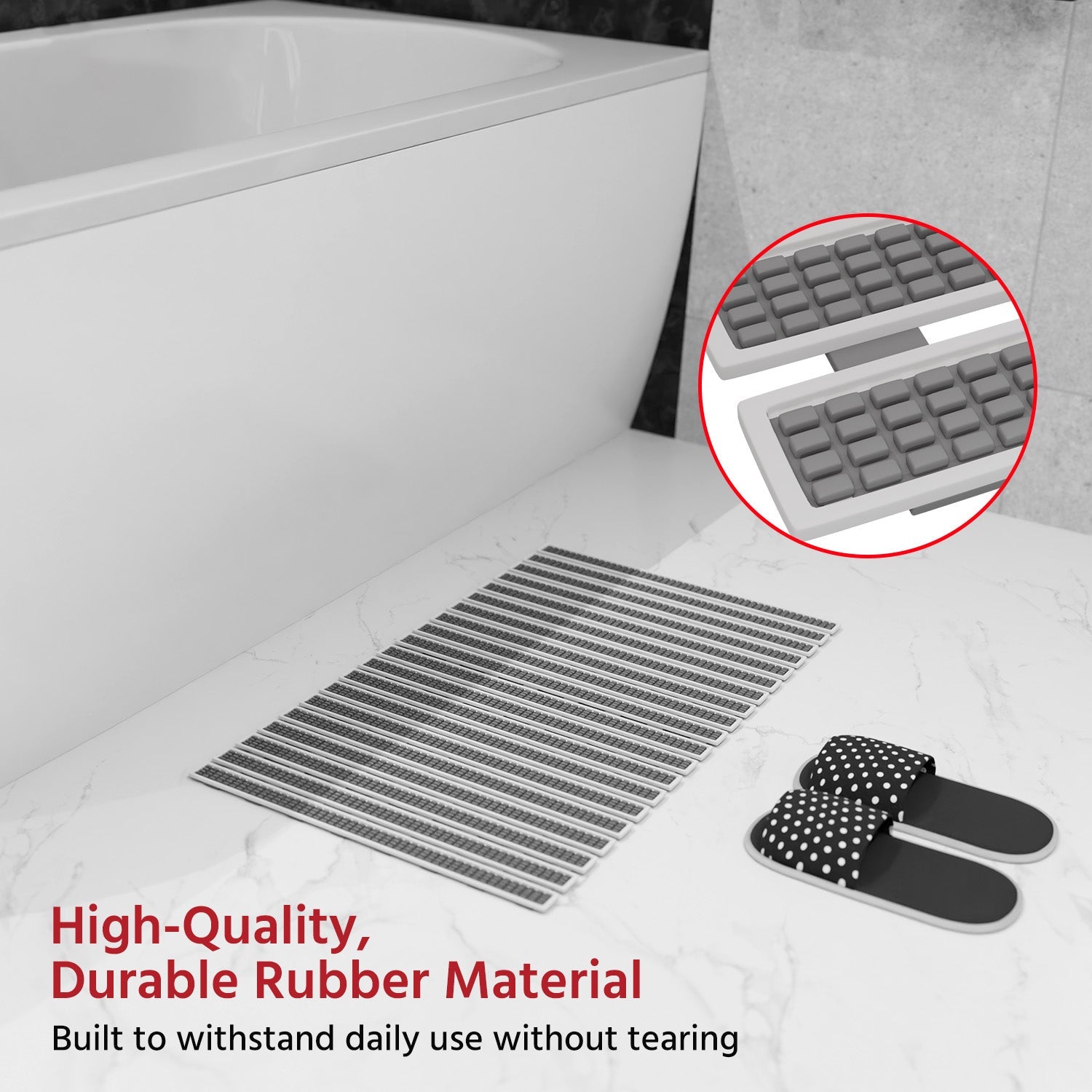 Bathmat for Home Anti-Skid Water Resistant