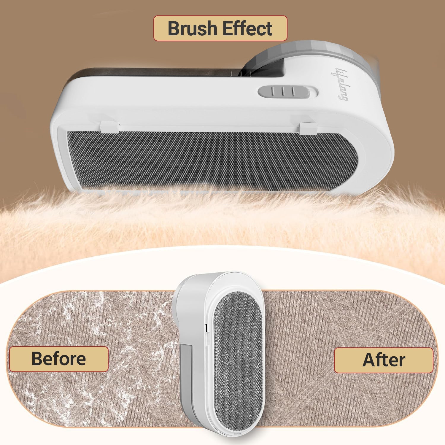 Lifelong 2 in 1 Lint Remover with Brush - LLELR09