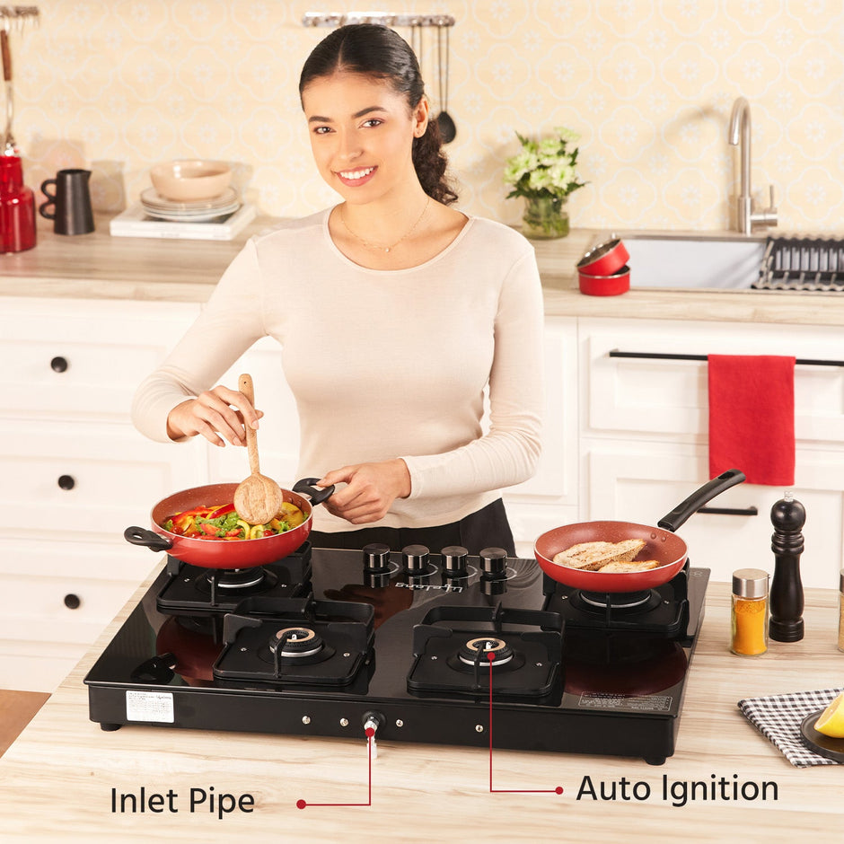 Lifelong LLHT934 Glass Top HobTop 4 Burner ( Black)