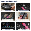 Lifelong Pedicure Foot Spa Massager Machine | Pedicure Tub for Home | with Digital Display & Bubble Function, 6 Massage Rollers & 3 Massage Model, Foldable Callus Remover | Remote Included