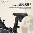 Spin Bike with 7kg Flywheel, 120kg Capacity & 12-Level Resistance