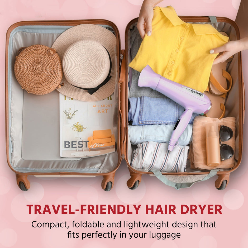 Lifelong 2100W Foldable Hair Dryer (LLPCW205, Lavender) – Lifelong